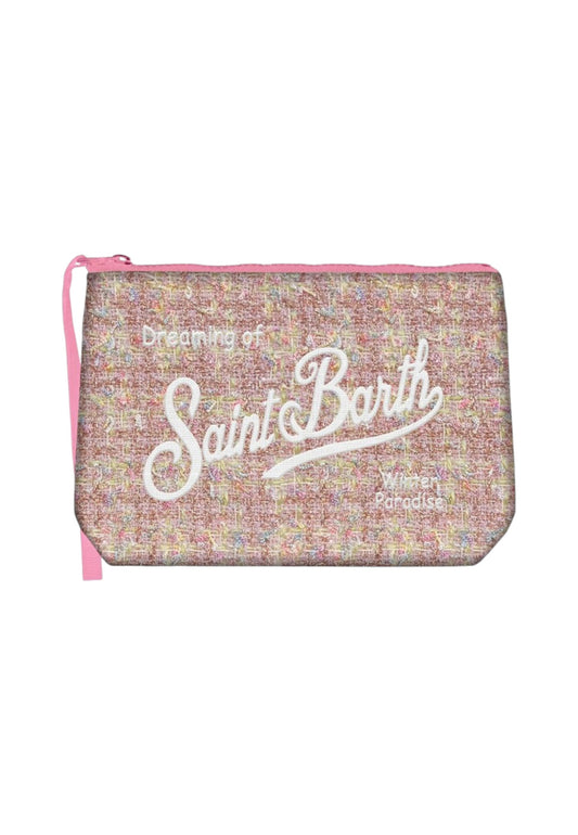 Pochette  Unisex Mc2 Saint Barth Lurex Embroidery Aline Tweed ALI0027
