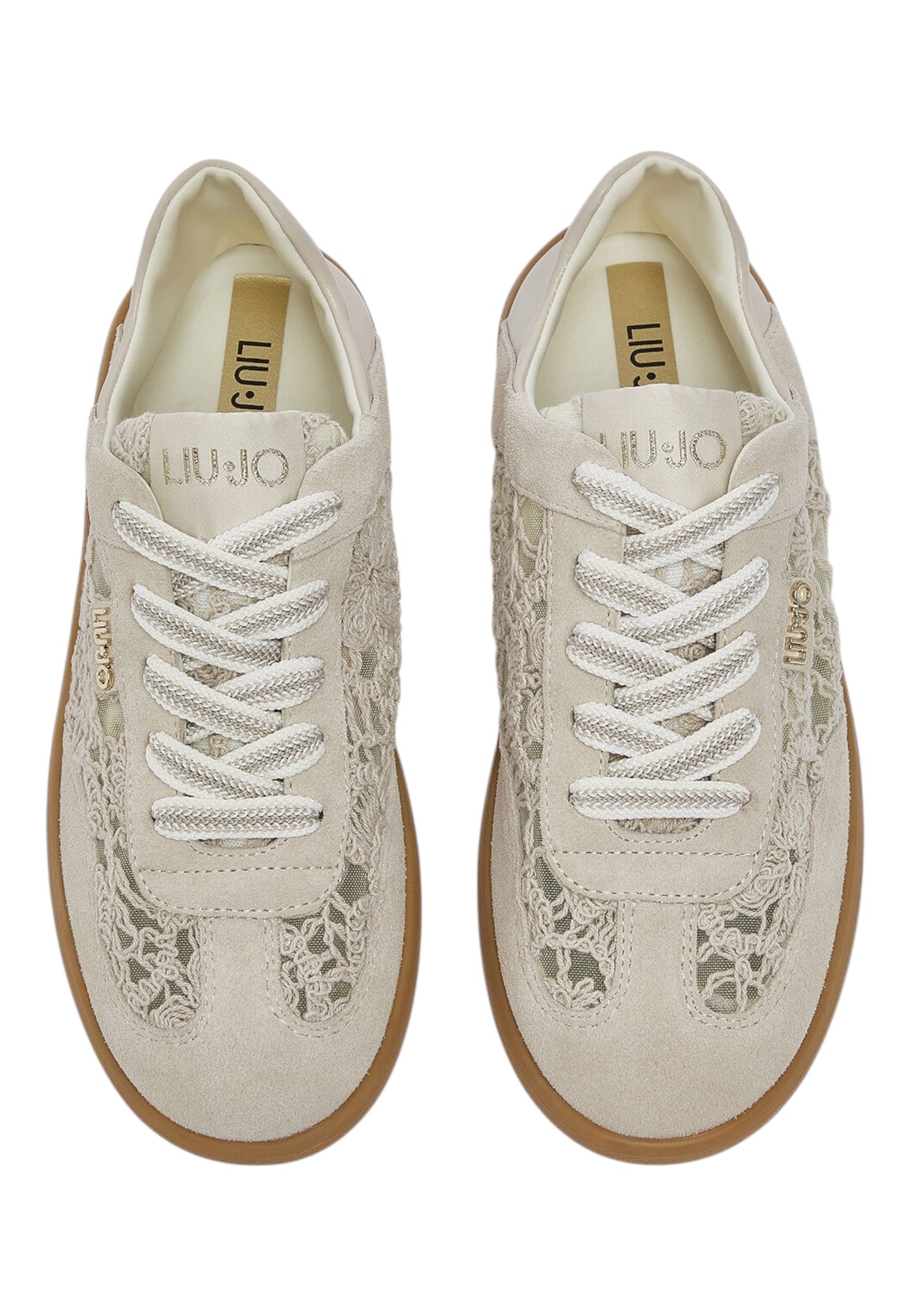 Sneakers Basse Donna Liu Jo In MacramÃƒÆ’Ã‚Â¯Ãƒâ€šÃ‚Â¿Ãƒâ€šÃ‚Â½/Camoscio Bovino Connor 03 BA6071TX541