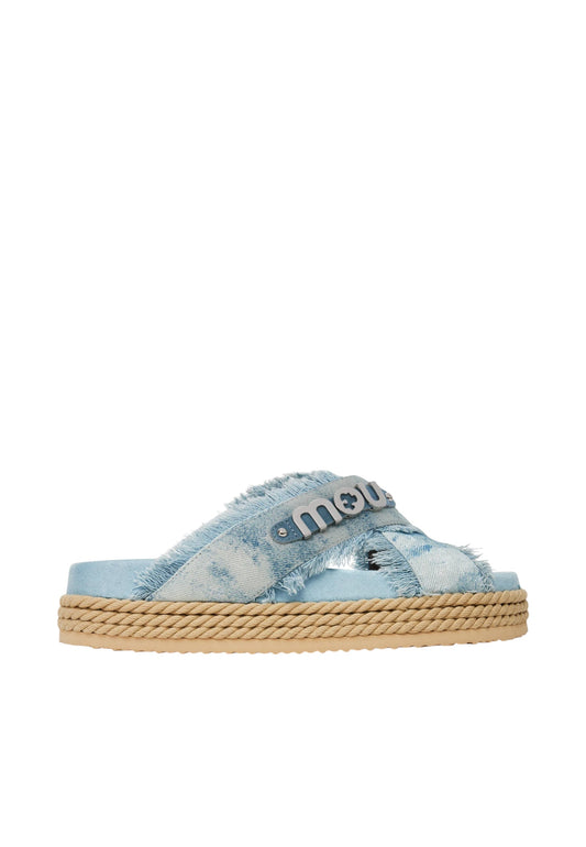 Sandali  Donna Mou  Criss-cross rope sandal painte