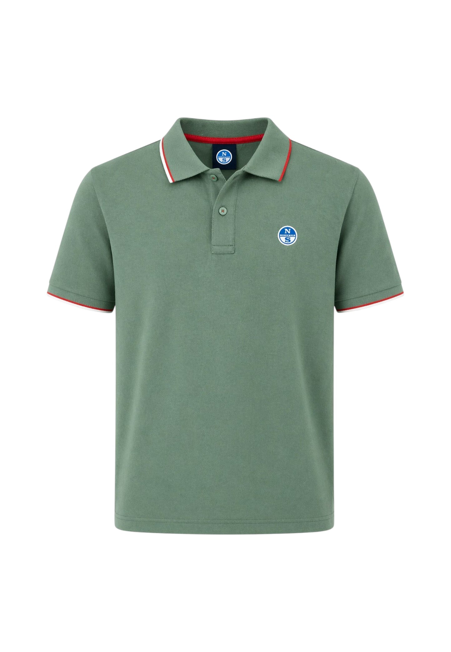 Polo Manica Corta Uomo North Sails Con Collo A Contrasto Rigato  692464