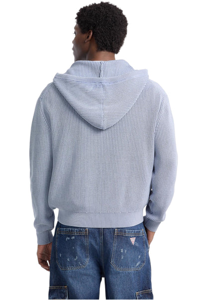 Cardigan  Uomo Guess Con Zip E Cappuccio Gj M5YR20Z3P41