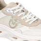 Sneakers Basse Donna Pinko In Pelle Di Vitello/Mesh Con Logo Love Birds Pink 09 SS0167P132