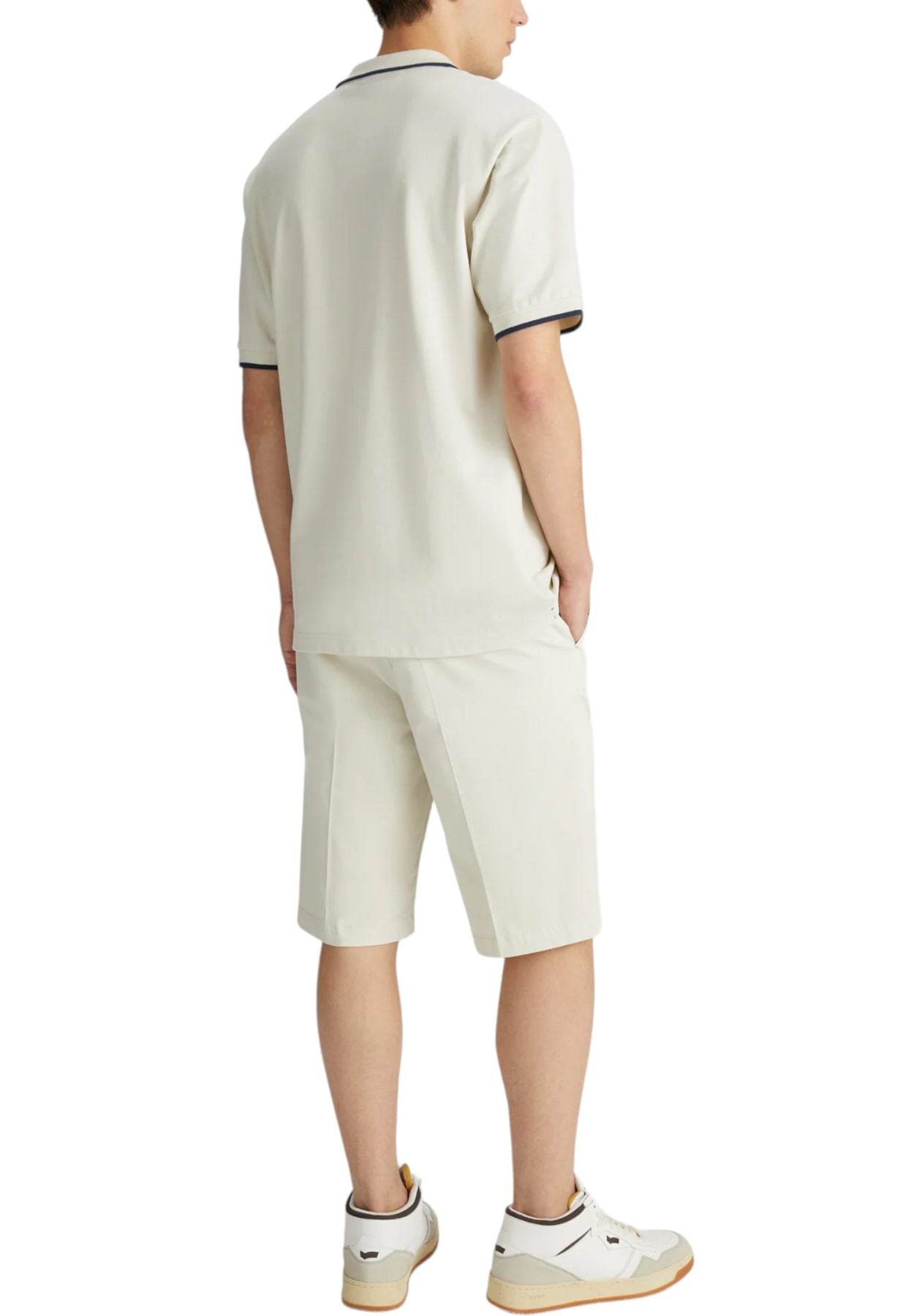 Pantaloncini Bermuda Uomo Gas Slim fit Satin Cotton Stretch Tasche Alla Francese N.Sadeck Short 370211071109