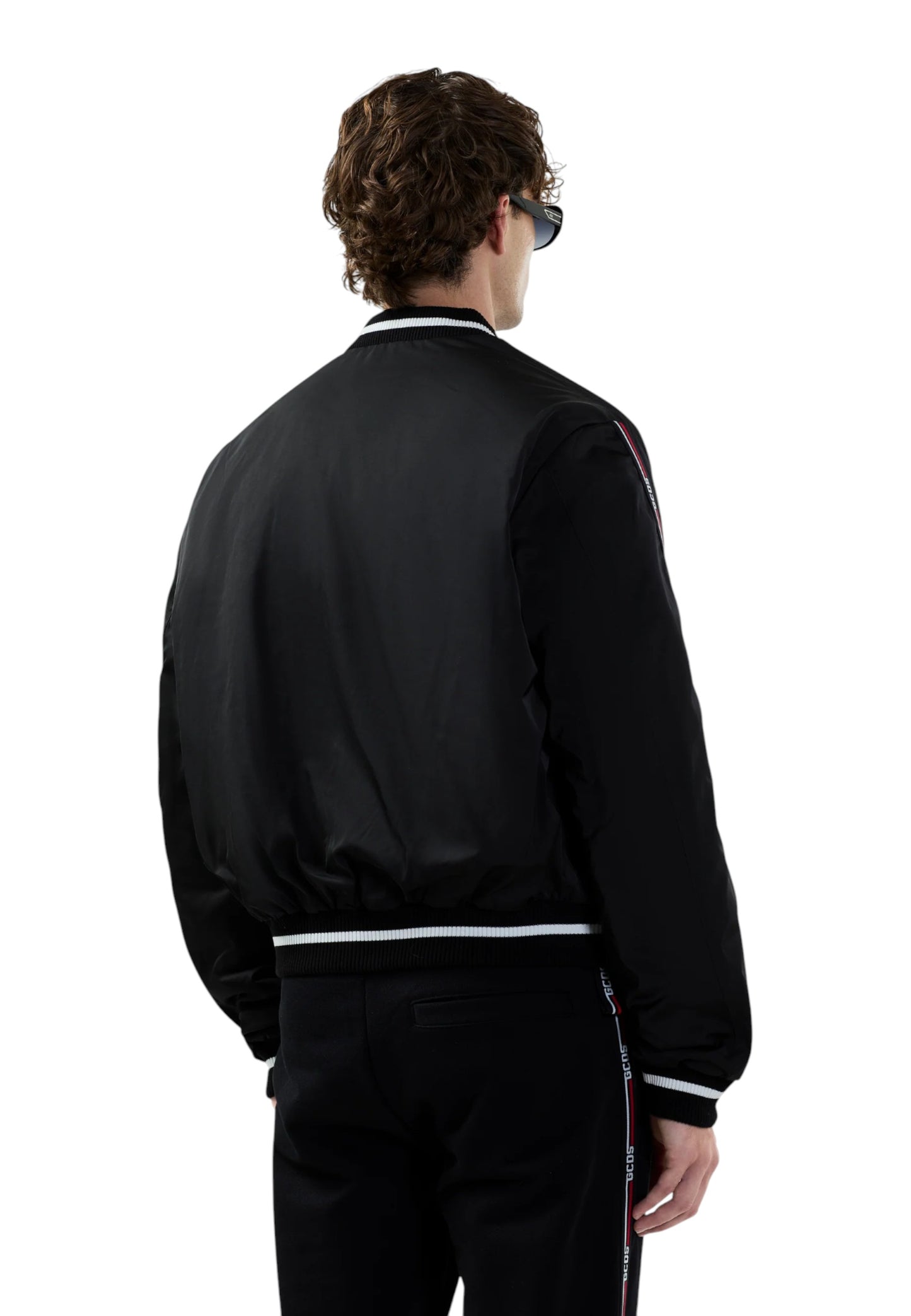 Giacca Bomber Uomo Gcds Logo Tape Nylon  B2EM0903MA0
