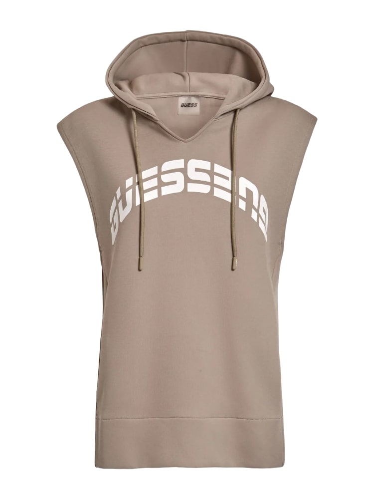Felpa Con Zip Donna Guess Senza Maniche  V2GQ10FL04P
