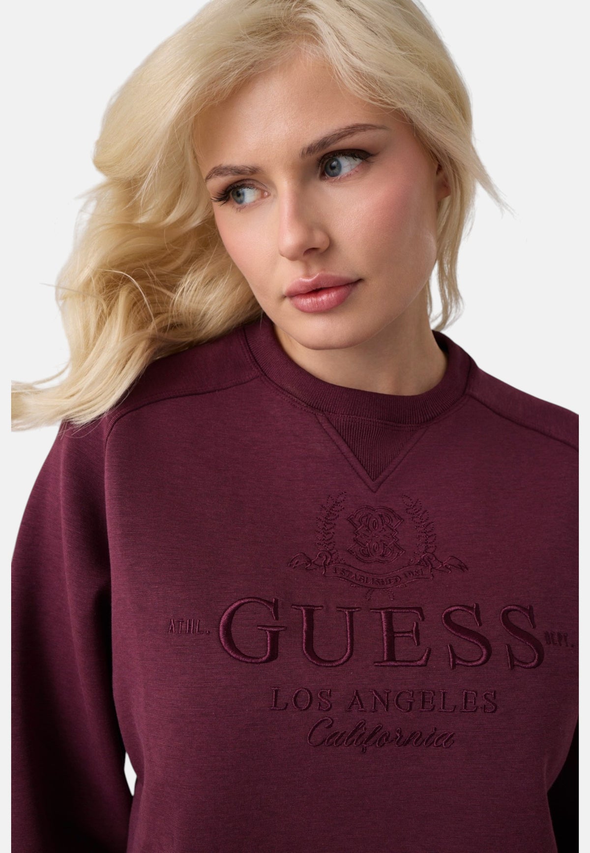 Felpa A Girocollo Donna Guess  Sibilla V6BQ05K6264