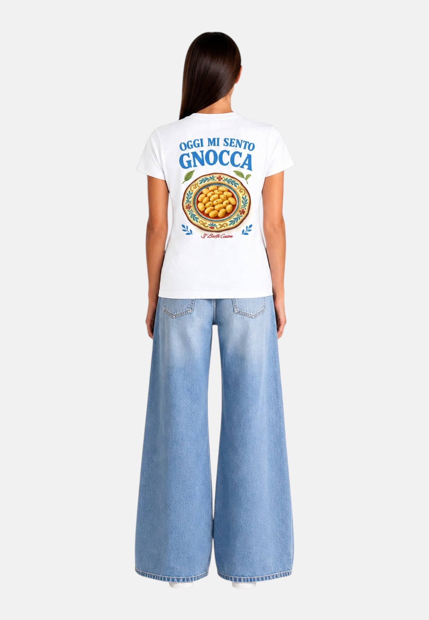 T-Shirt Manica Corta Donna Mc2 Saint Barth Sento Gnocca Emilie EMI0001