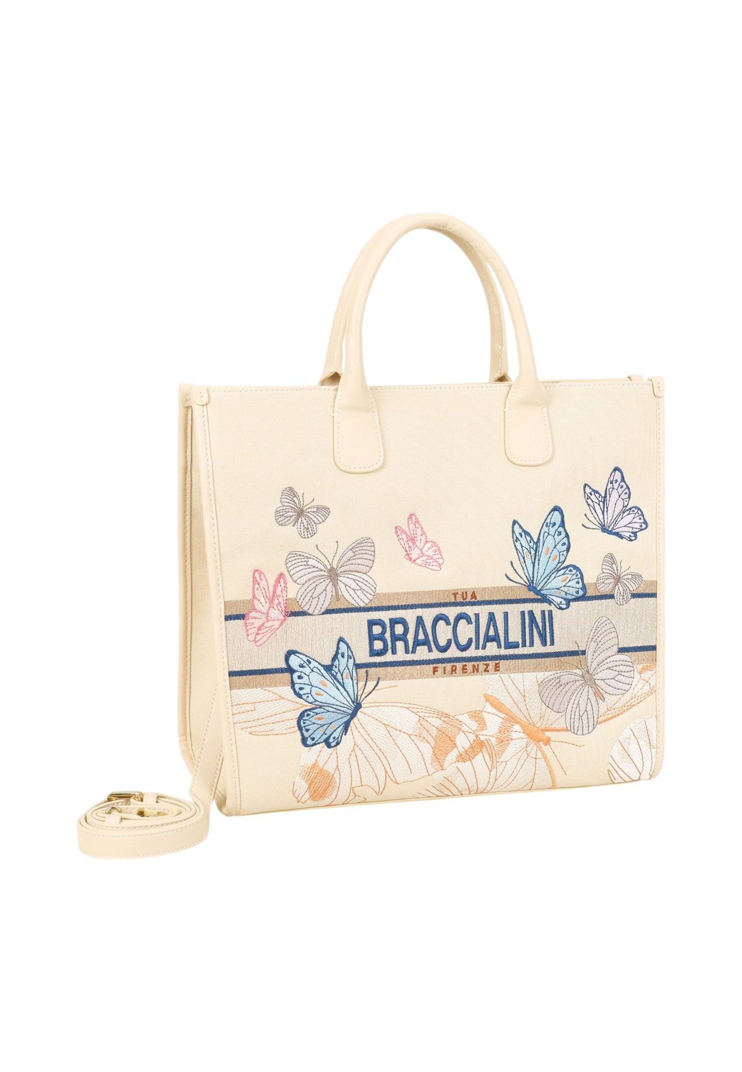 Borsa A Mano Donna Braccialini In Tessuto Con Ricami Esclusivi Jacquard B19060TY