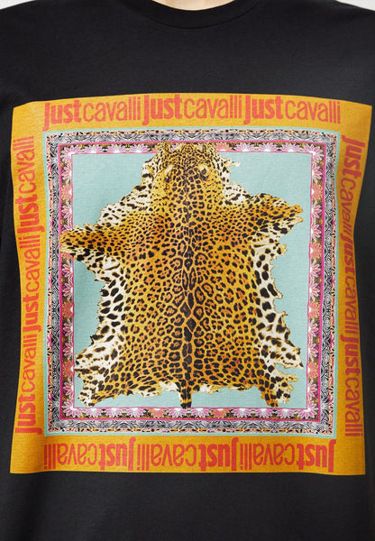 T-Shirt Manica Corta Uomo Just Cavalli  74Mm600 R Leo Foulard 74OBHF09CJ200
