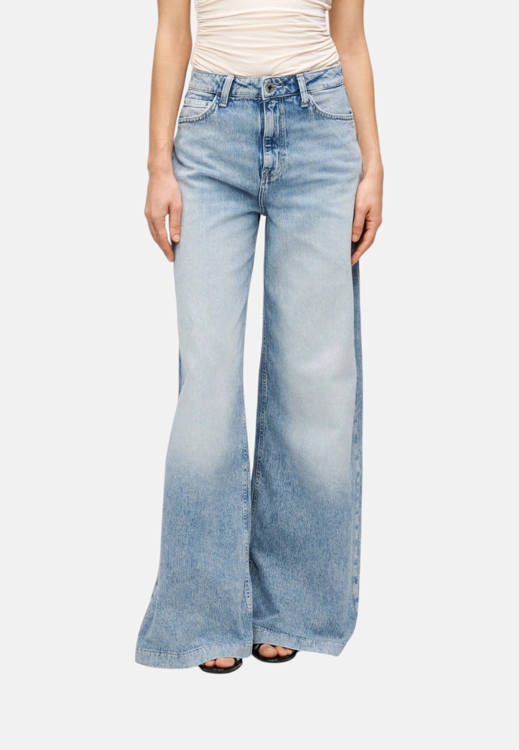 Jeans Wide Leg Donna Guess Rose Petal Wash Bellagio W6RA1CD6833