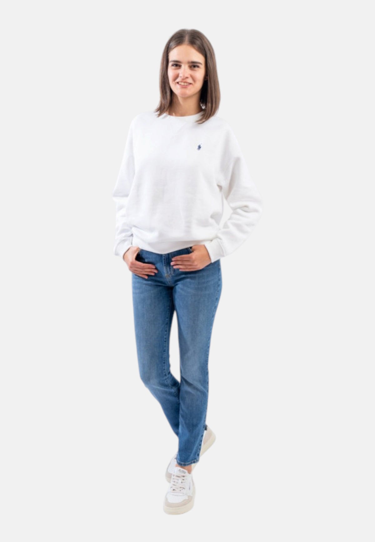 Jeans Slim Fit Donna Roy Roger's Denim di cotone elasticizzato, lavaggio Elodie Flo High RND207CE082288