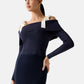 Maglia  Donna Guess  Off Shoulder Rib Terra W6RR13Z2YJ2