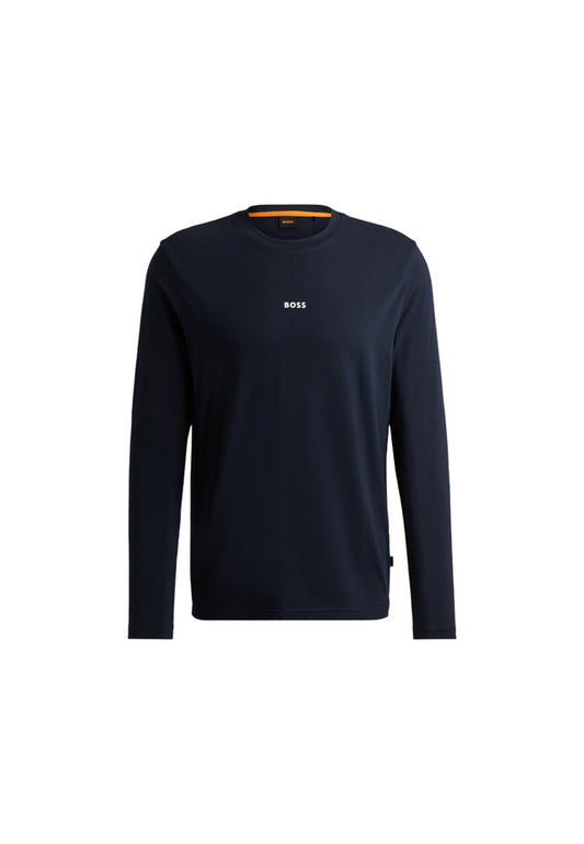 T-Shirt Manica lunga Uomo Boss Con Logo A Contrasto Tchark 50473286