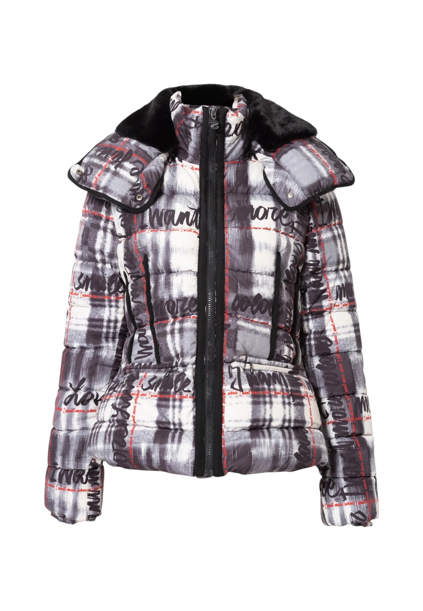 Piumino Corto Donna Desigual Con Cappuccio Padded Sigrun 19WWEW44