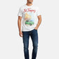 T-Shirt Manica Corta Uomo Mc2 Saint Barth Stampa E/O Ricamo Frontale St Tropez Port Car Denver DNV0002