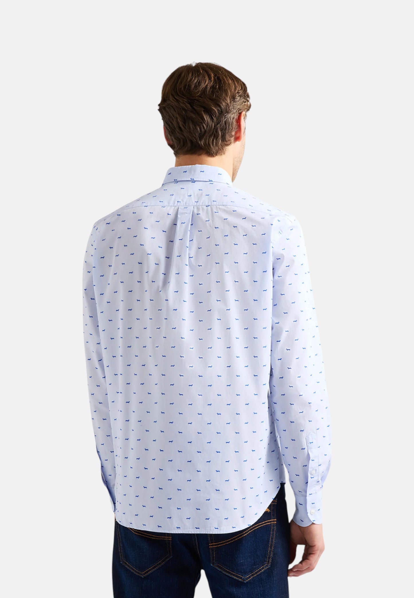 Camicia Manica lunga Uomo Harmont & Blaine Micro Bassotti All Over  CRQ001S13792M