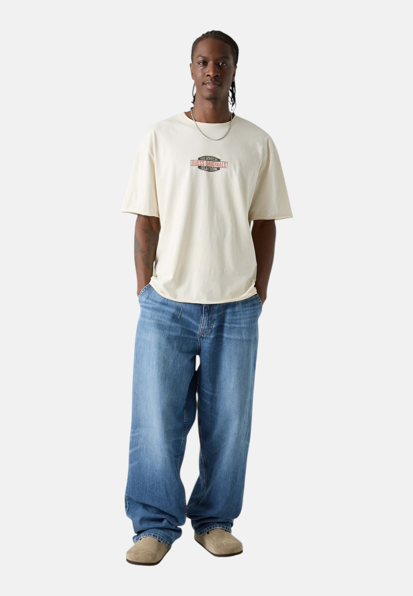 T-Shirt Manica Corta Uomo Guess  Go Service Station M6RI57K8FQ4