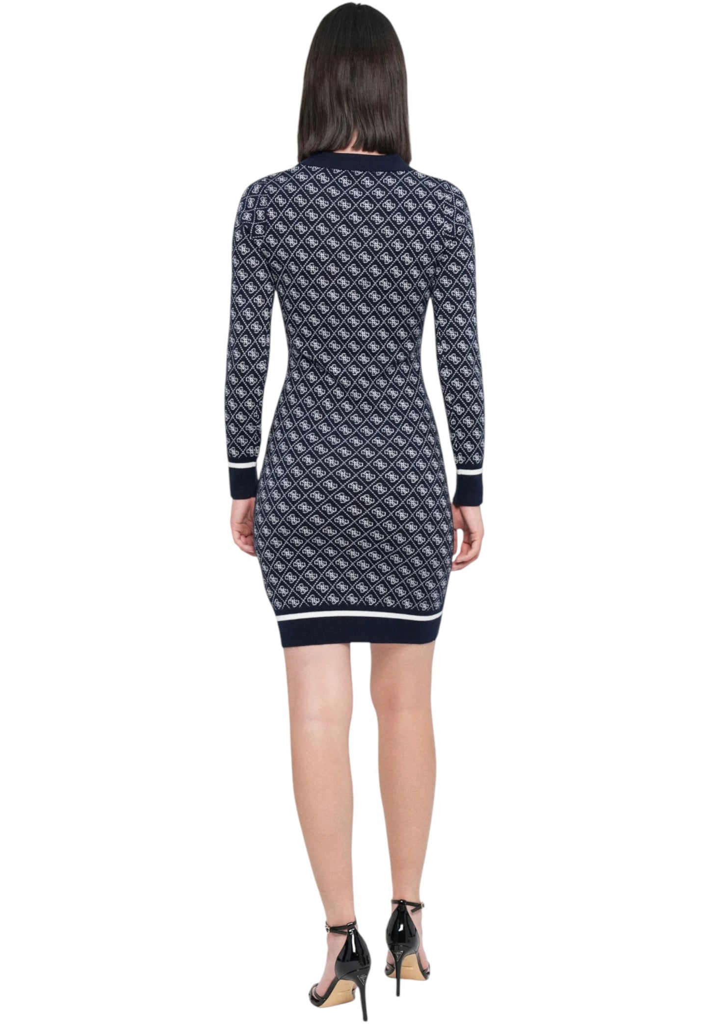 Vestito Midi Donna Guess In Maglia Aubrey 4G W5BK25Z3JD2