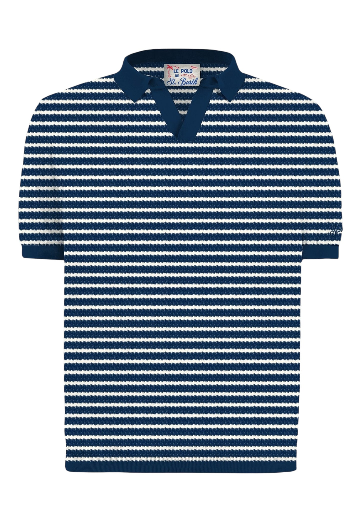 Polo Manica Corta Uomo Mc2 Saint Barth  Sloan Stripes Cotton SLO0010