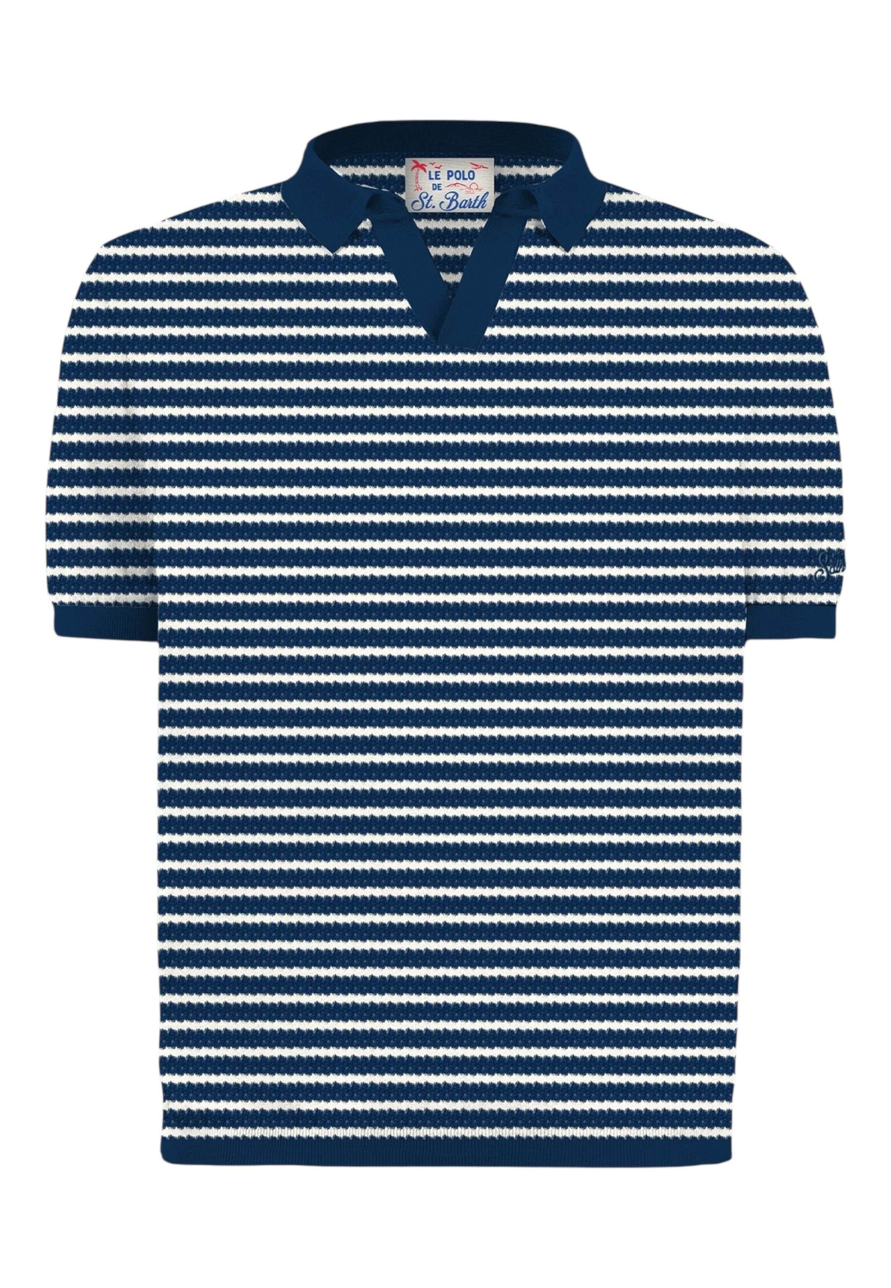 Polo Manica Corta Uomo Mc2 Saint Barth  Sloan Stripes Cotton SLO0010