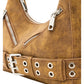 Borsa A Spalla Donna Desigual Piccolo, Effetto pelle, Con patta Valentine Camel Heaven 26WAXP68