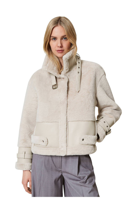 Giacca Invernale Donna Twinset In Faux Fur Soft  242TP2380
