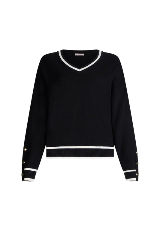 Maglia Scollo A V Donna Liu Jo   TF5229MS59L