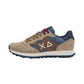 Sneakers Basse Uomo Sun68 Stile Running, Nylon E Suede, Maxi Logo, Bicolor Jaki 2.0 Bicolor Z46122