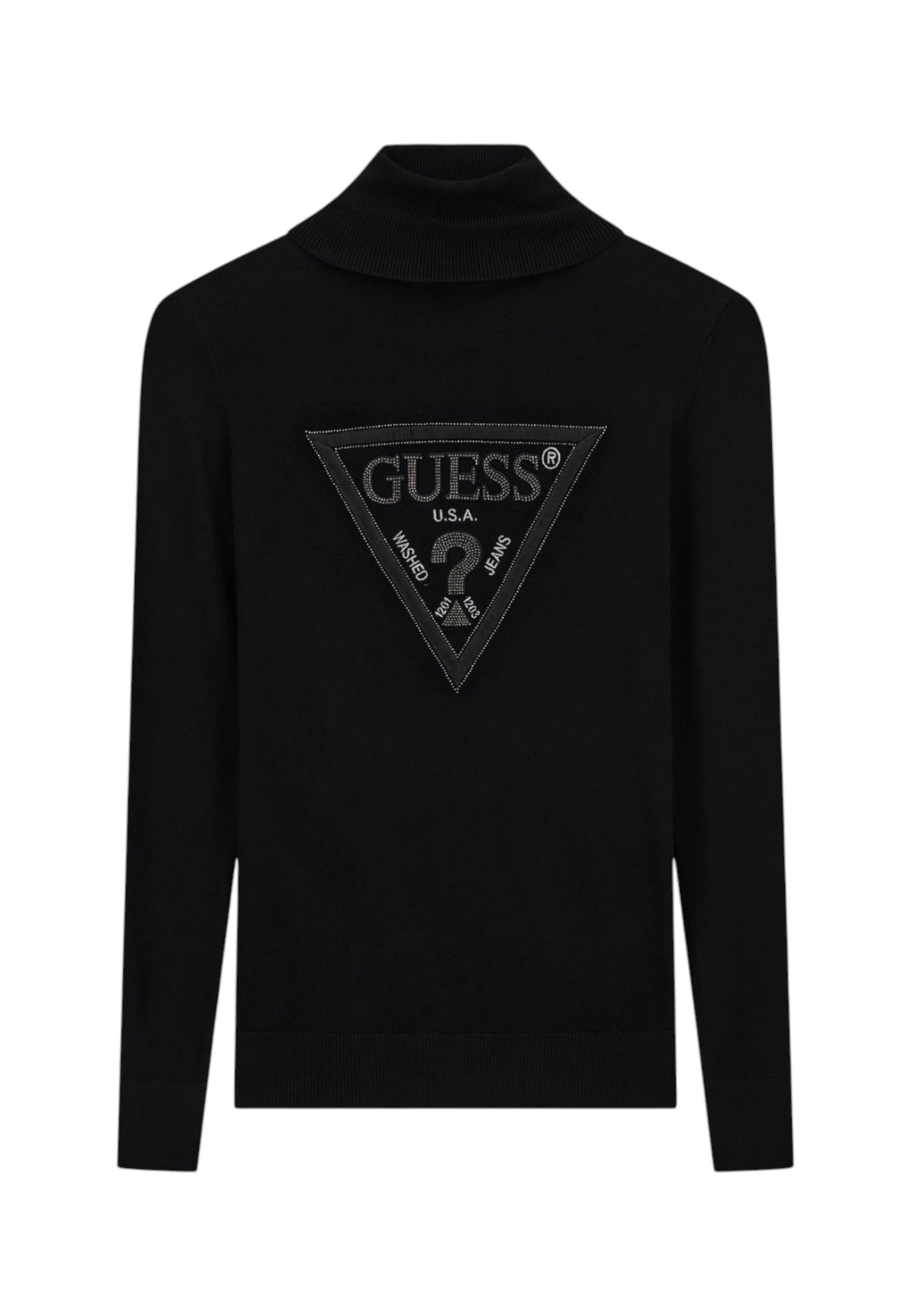 Maglione Collo Alto Donna Guess Logo triangolo Hallie W6BR54Z1455