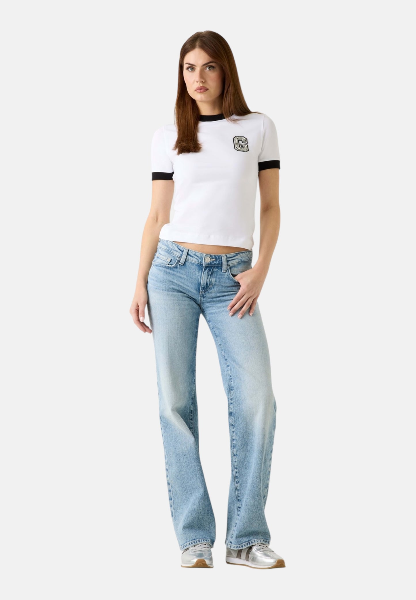T-Shirt Manica Corta Donna Guess  G Patch W6RI31J1314