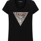 T-Shirt Manica Corta Donna Guess  Zebra Triangle W6GI19K3042