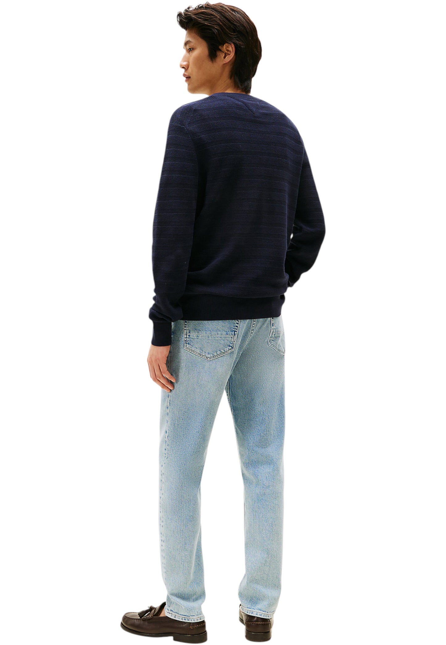 Maglione A Girocollo Uomo Tommy Hilfiger  Stripe Structure MW0MW39535