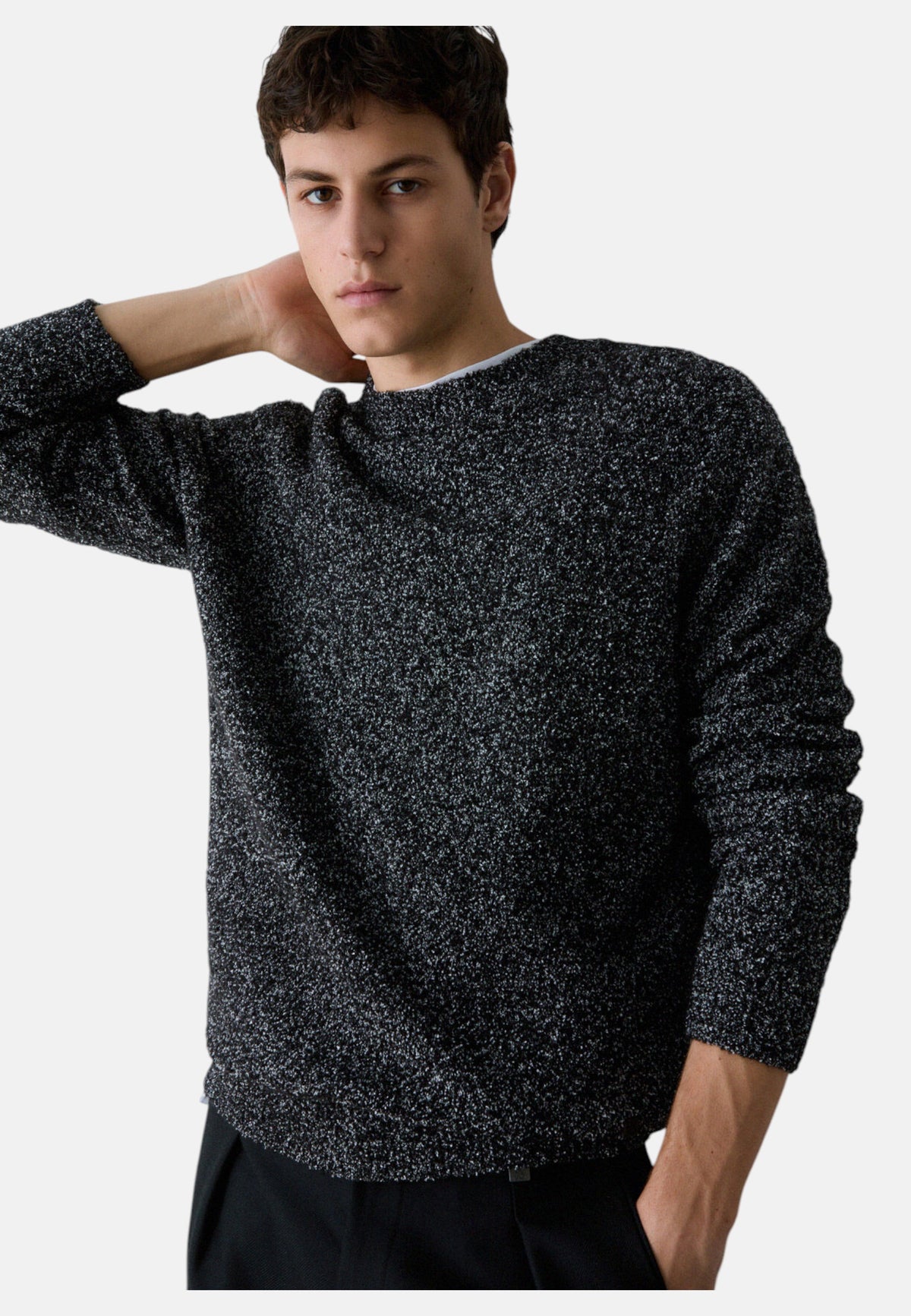 Maglione A Girocollo Uomo Liu Jo Effetto Boucle'  QF6124MAB28