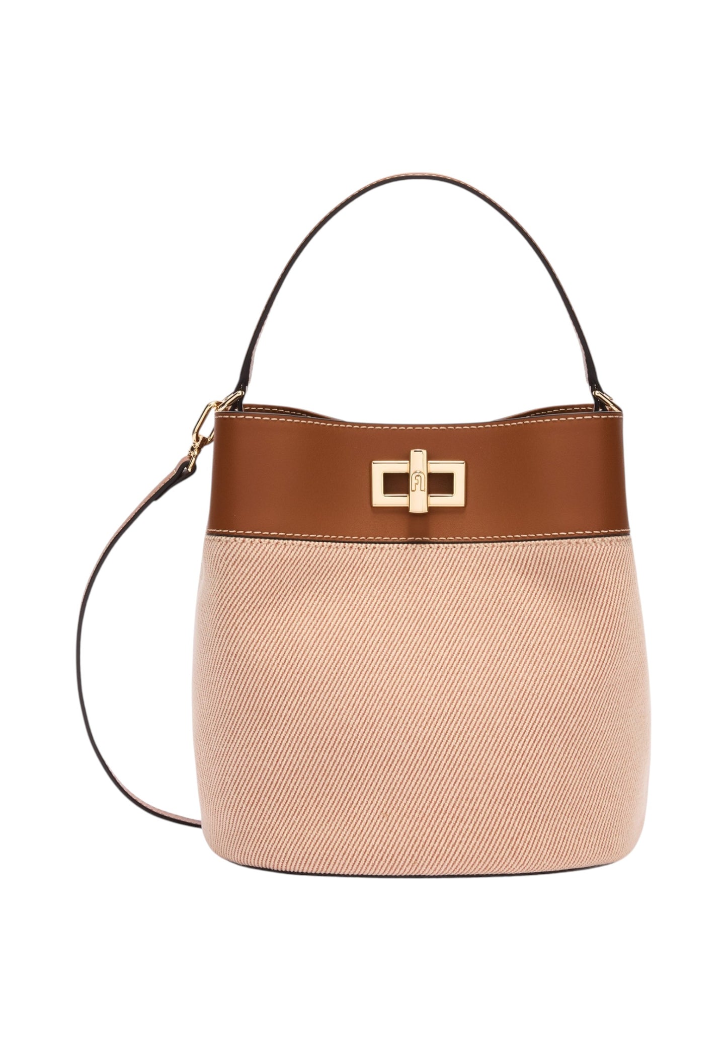 Borsa A Mano Donna Furla Secchiello Medium Tessuto Canvas Furla Amelia WB01953BX3542