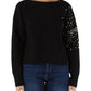 Maglione Scollo A Barca Donna Liu Jo Con Strass  CF5150MA74Q