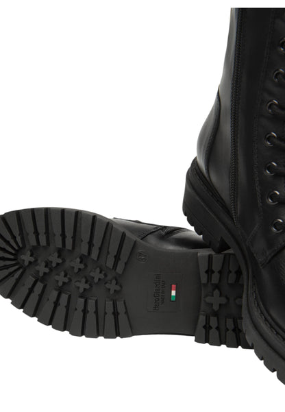 Stivaletti Anfibi Donna Nero Giardini Tacco 4 CM  I514833D
