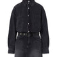 Vestito Corto Donna Liu Jo In Denim Black, Mix Belt  UF6185D0370