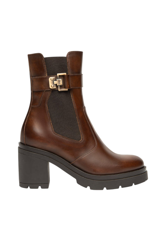 Stivaletti Chelsea Donna Nero Giardini Tacco 8 CM  I514791D