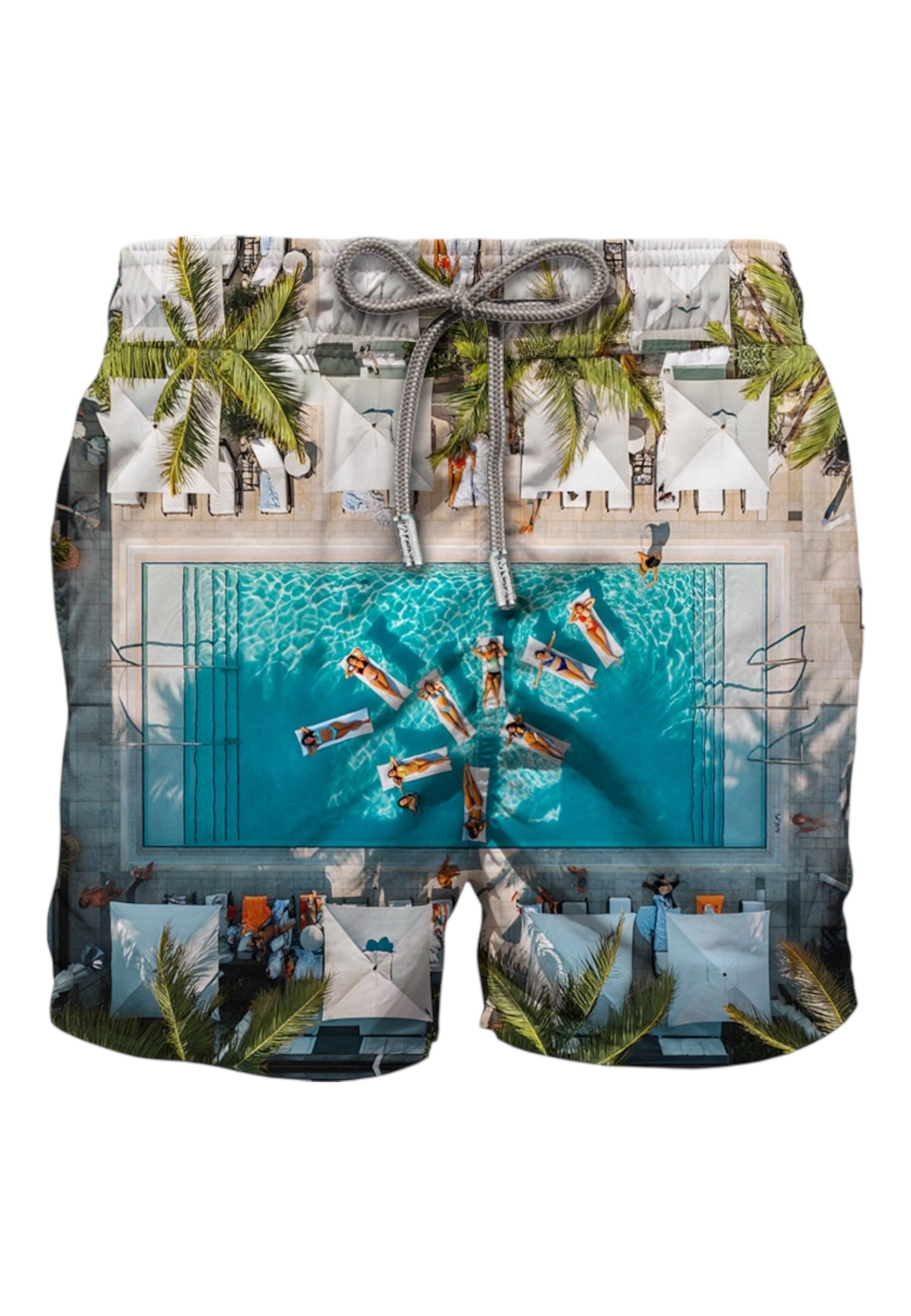 Costume da bagno Short Uomo Mc2 Saint Barth Stampa Rd Pool Lifestyle Gustavia Placed Print GUS0009