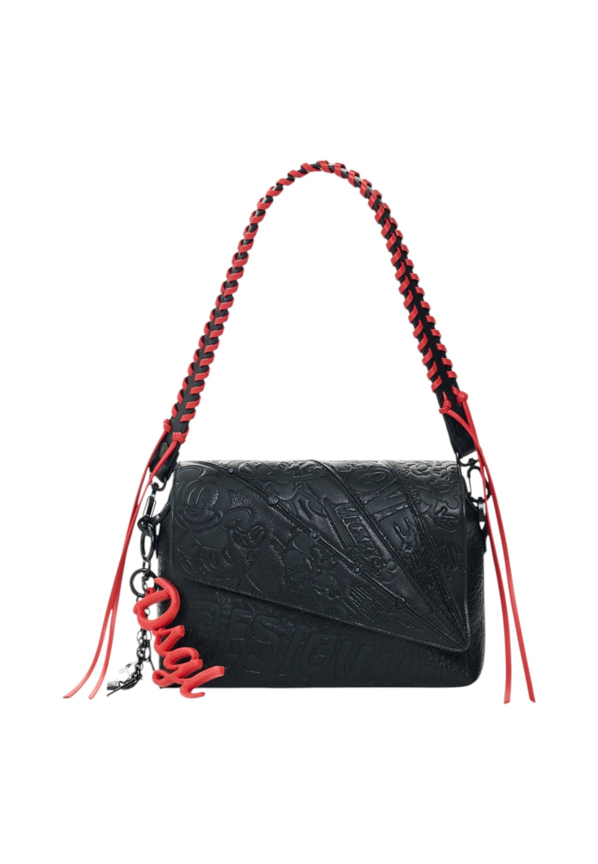 Borsa A Spalla Donna Desigual Effetto pelle, Con tracolla All Mickey Phuket Mini Soft 26WAXP76