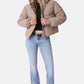Piumino Corto Donna Guess Cropped, Imbottito, Con Cappuccio Gj W6BL25W3788