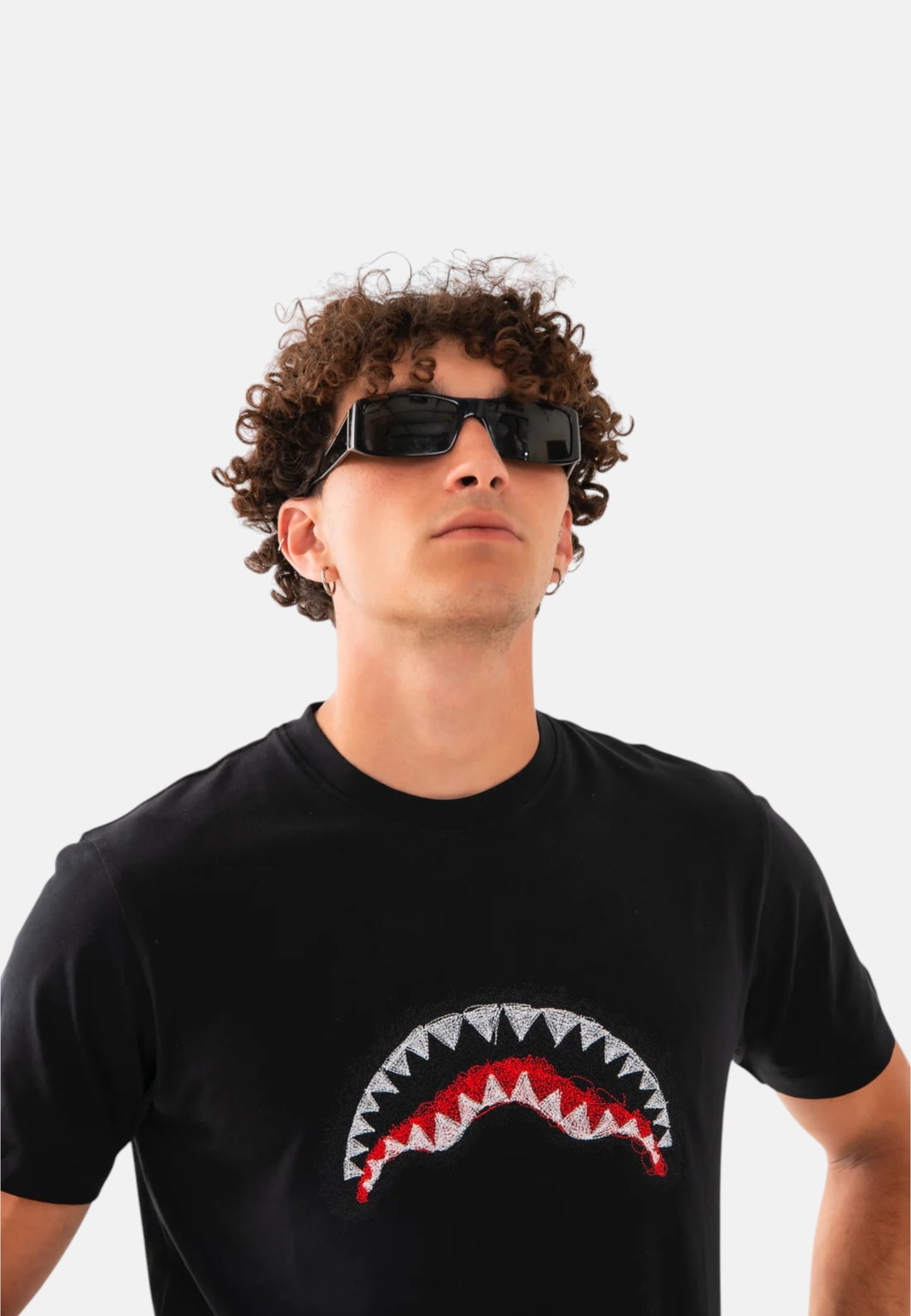 T-Shirt Manica Corta Uomo Sprayground  Scribble Embroidery Shark Reg SP862