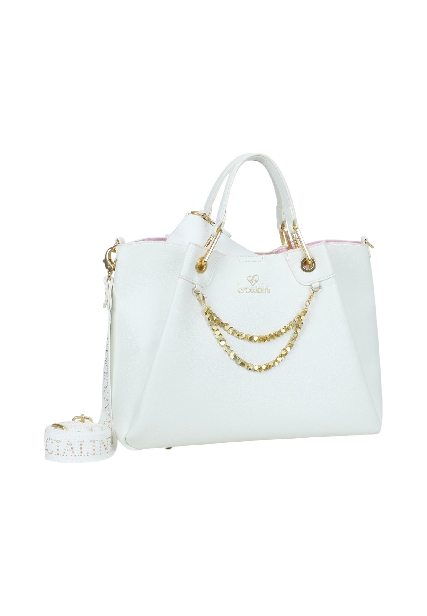 Borsa A Mano Donna Braccialini Large Con Doppio Manico Con Tracolla Amy B18812YY