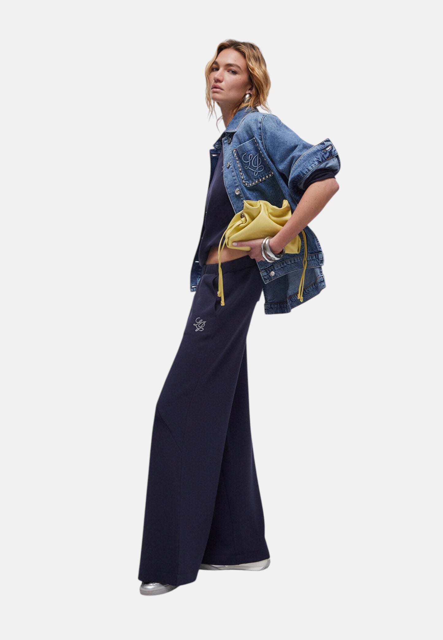 Pantaloni Flare Fit Donna Liu Jo In Scuba Eco Line TA6080JS869