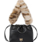 Pochette A Mano Donna Pinko Nappa, pelliccia sintetica effetto maculato, formato compatto, misure 15 x 8 x 15 cm Pouch Nappa Macula 107635A3M8