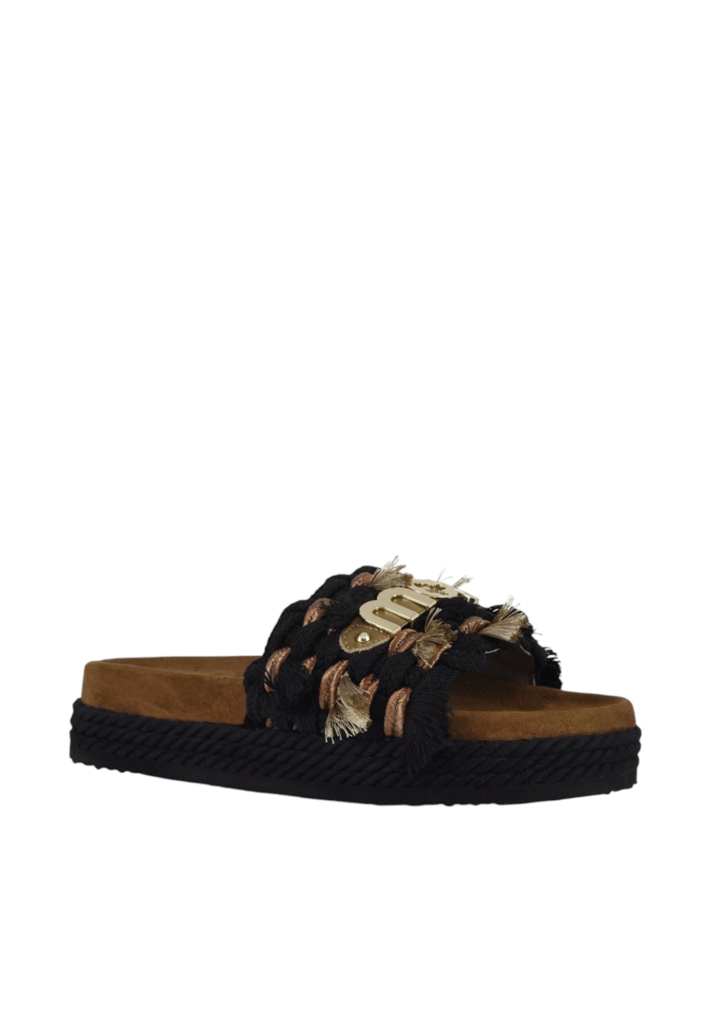 Sandali  Donna Mou  Monoband rope sandal fringes