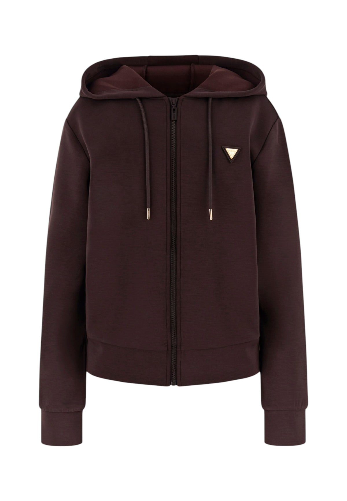 Felpa Con Cappuccio Donna Guess Zip intera Olympe V4YQ06KCAY2