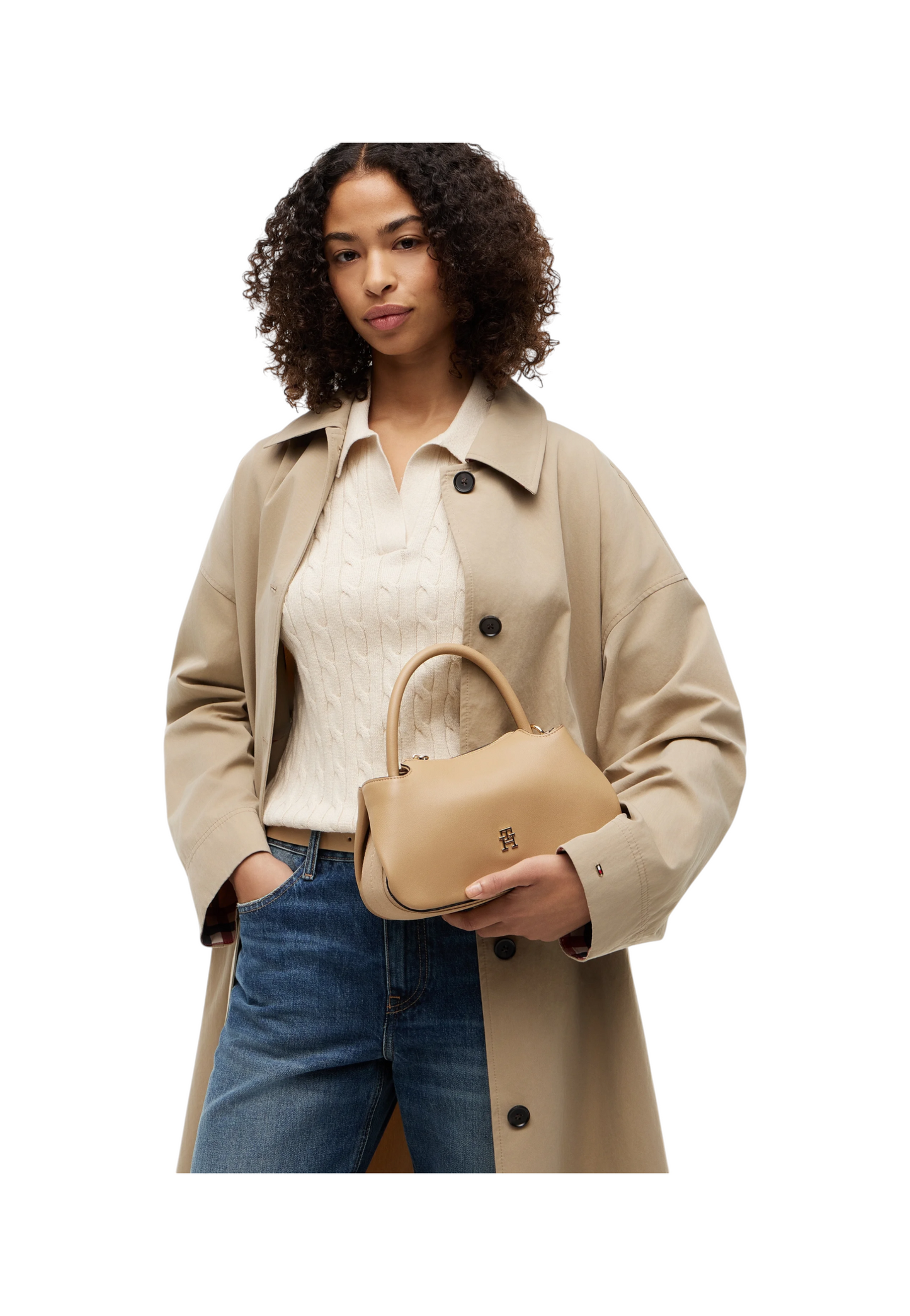 Borsa A Mano Donna Tommy Hilfiger Mini Satchel Th Logotape AW0AW18743