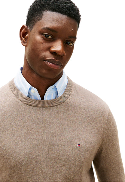 Maglione A Girocollo Uomo Tommy Hilfiger Organic Cotton Cashmere Pima MW0MW28046