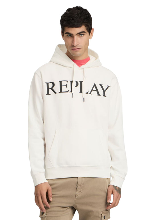 Felpa Con Cappuccio Uomo Replay Con Lettering  M3104 .000.23832